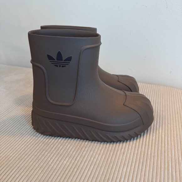 adidas Originals AdiFom Superstar Platform boots in Dark Brown Earth Strata - Picture 7 of 12